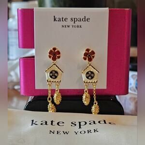 Kate Spade "Ooh La La Cuckoo Clock Earrings"